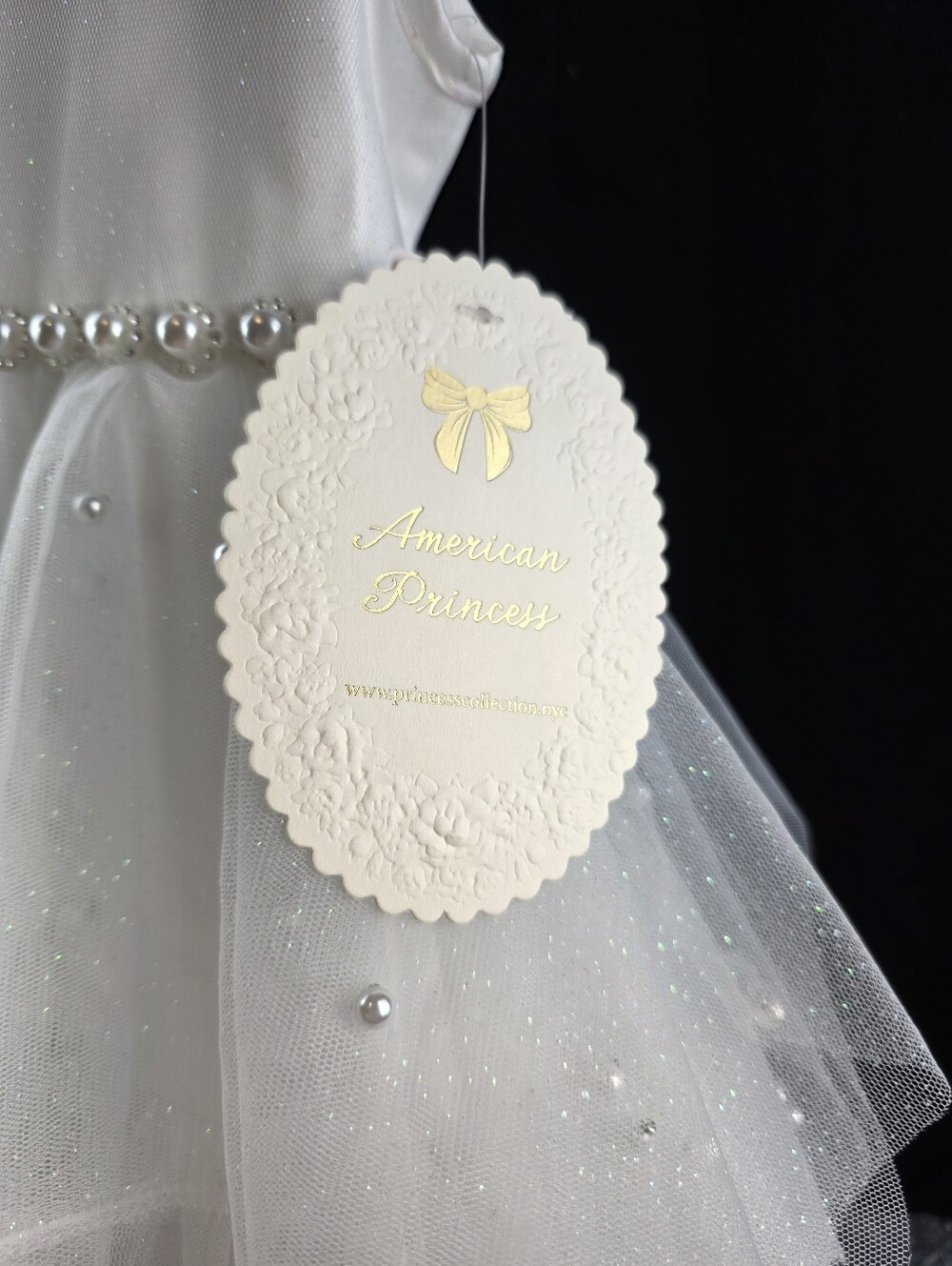 American Princess Tulle Optic White Dress - Picture 2 of 6